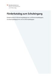 Förderkatalog zum Schuleingang